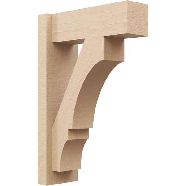 Ekena Millwork 6-in W x 16-in D x 24-in H Balboa Block Rough Cedar Woodgrain TimberThane Outlooker, Primed Tan OUTUR060X16X24BOA44RCPR - main